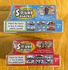 Melissa   Doug Sound Block Puzzles Lot Of 2 Vehicles   Farm Animals New Sealed