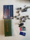 Vintage Singer Featherweight 221 Sewing Machine With Case   Accessories