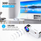 Native 1080p Projector With Wifi And Two-way Bluetooth  Full Hd Movie Projector 