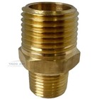 Brass Pipe Reducer Nipple Fitting 1 2  Mnpt X 3 8  Npt Male Adapter Increaser