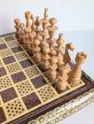 Middle Eastern Persian Khatam Marquetry Chess Board With Full Set 32 Chess Pcs