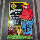 Smokey Forest Porcelain Enamel Sign 20 X 30 Inches