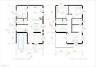 23x33 Feet House Design Plans 7x10 Meter 4 Beds 3 Baths Flat Roof  a4 Hard Copy 