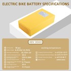 Lithium Li-ion Battery 48v 30ah For 250w   2000w Ebike Electric Bicycles 50a Bms