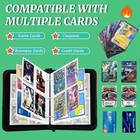 Card Binder For Pokemon Cards Holder Fits 400 Cards W  50 Removable Sleeves Tcg