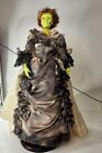 Haunted Scary Witch Girl Porcelain Doll Spooky Green Artist Signed Numbered 25 