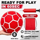 1 Set Size 5 Soccer Ball With Pump Storage Bag Portable Outdoor Indoor Felt B   