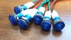 6 Bbt 12 Volt Dc Waterproof Blue Led Low-profile Indicator Lights