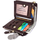 Theft Protec Coin Bag Zipper Men Wallets Famous Brand Mens Wallet Male Money Pur