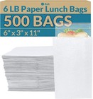 White Paper Bags   500 Count   Paper Lunch Bags Ideal For Small Lunches And C   