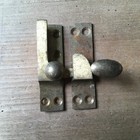 X1 Single Vintage  Brass Window Sash Lock Latch   Keep