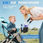 Guiseapue Cup Holder For Walker  Stroller Cup Holder Attachment With Phone Ho   