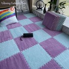 30 30cm Soft Plush Children Kids Rug Play Mat Puzzle Carpet Warm Playmat