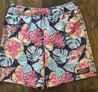  2  Boys Vineyard Vines Hawaiian Print Palm Tree Swim Shorts Sz Small  8-10 