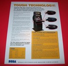 Sega Titan System 1995 Original Nos Video Arcade Game Promo Sales Flyer Vintage 