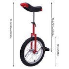 16 Inch Unicycle One Wheel Balance Exercise Bicycle Adjustable For Adults Kids