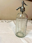 Vintage Excelsior Bottling Works  Newark Nj Clear Seltzer Bottle