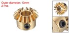 2pcs Bevel Gear Tapered Bevel Pinion Gear 0 8 Module  15t 5mm Hole 