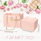 12pcs Pink Paper Flower Gift Bags Wedding Bouquet Box Florist Handbag