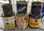 6 Vintage Paint Cans Baker s Kresge Sherman Williams Bf Drake Poly Mica
