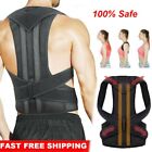 Men Women Posture Corrector Adjustable Low Back Support Shoulder Brace Belt Gym