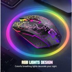 Wireless Usb Optical Mice Gaming Mouse Rgb Color Led Backlit Rechargeable For Pc
