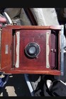 Conley 5x7  Solid Wood View Camera With Sheet Film   3 Plate Holders Circa 1920