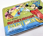 Disney Magician Mickey Mouse Tin Litho Paint Box By Page London 1970s
