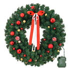Christmas Wreath Lights Winter Wreath 24 Inch 50 Lighted Christmas Door Wreath