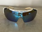 Rudy Project Cycling Sunglasses White Frame   Blue Mirror Lens