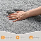 Zentavio Area Rugs For Living Room Grey Rugs For Bedroom 4x6 Carpet Fluffy Furry