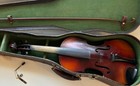 Vintage antique Antonio Stradivarius Cremonensis Faciebat 4 4 Violin With Case