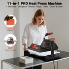 12 x15  Heat Transfer Press T-shirt Sublimation Machine Digital Clamshell 11 In1