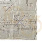 Original  Antique  Hand-drawn Property Plat Map - 1829  john Cunningham 