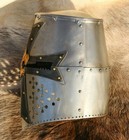 Medieval Great Templar Helmet   Sca jousting steel Helm knight hand-forged