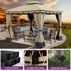 Canopy Gazebo Patio Double Roof Waterproof Mesh Netting Curtains Outdoor 10x10ft