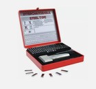 Young Bros Stamp Works 1 8  Steel Set Marking Kit   Holder  112 Pcs Made In Usa