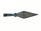 Ancient Bronze Spearhead 9 5  Socketed Leaf Blade Luristan Style Weapon