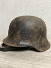 Helmet M35 Ww2 Not Restoration Original Paint M 42 Rare Size 68