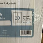Maco Laser ink Jet White Shipping Address 5000 Labels 1    X 4    Ml-2000b 250 sheet