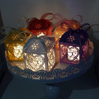 100 Pack Love Heart Laser Cut Wedding Favor Boxes With Ribbons For Candy Gifts