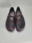 Naot Matai Mary Jane Embroidered Woven Swirl Leather Volcanic Red Size 39 8