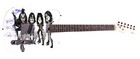 B b  King Art Facsimile Autographed Signed Graphics Photo Guitar