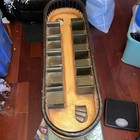 Vintage French Wood   Cast Iron Double Decker Trolley Car 30 Inches Long 30x15x8