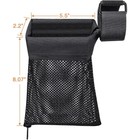 Tactical Rifle Brass Catcher Mesh Shell Collector Bag With Zippered Bottom Black