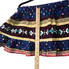 Seminole Native American Patchwork Skirt Girls Vintage Hand Made Blue Yellow New