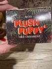 Vintage 1982 Avon Plush Puppy Plush Teddy Bear Ornament