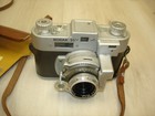 Vintage Kodak 35 Camera W  50mm F3 5 Anastar Lens   Leather Case Untested