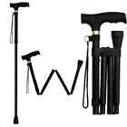 Cane Walking Stick Adjustable Folding Walking Aluminum Collapsible Travel Hiking