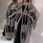 Abaya Dubai Muslim Dress High Class Sequins Embroidery Lace Kaftan Gift Hot